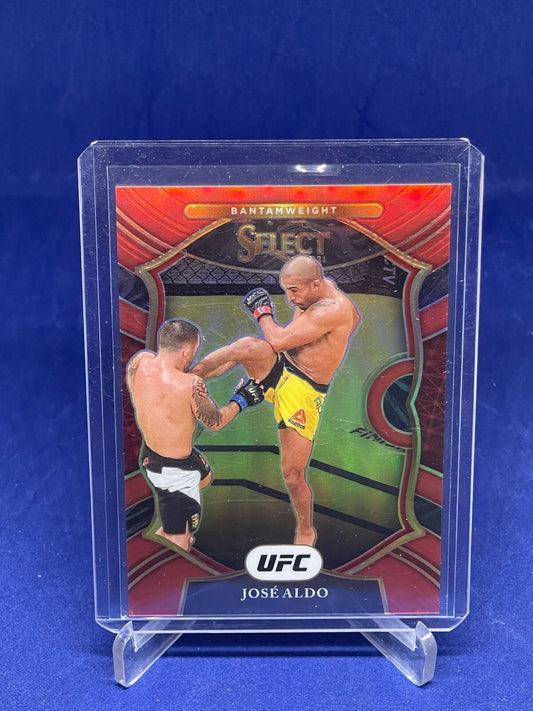 JOSE ALDO 2021 PANINI SELECT UFC CONCOURSE RED PRIZM #D 16/99