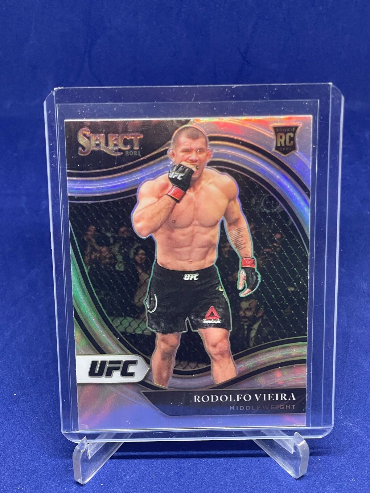RODOLFO VIEIRA 2021 PANINI SELECT UFC OCTAGONSIDE SILVER PRIZM ROOKIE RC #272