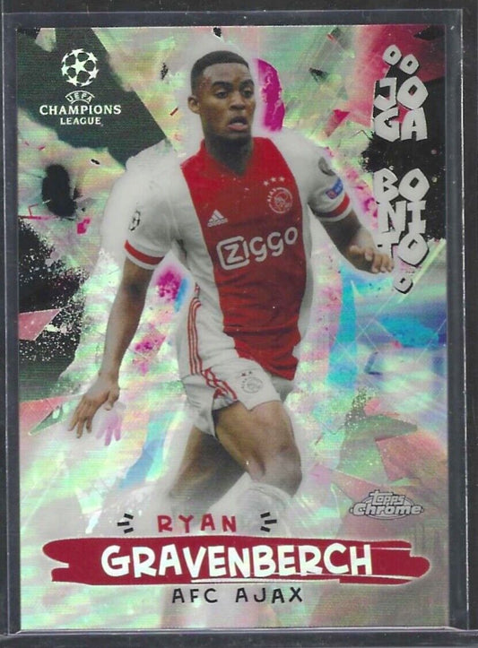 RYAN GRAVENBERCH 2020-21 TOPPS CHROME ROOKIE REFRACTOR JOGA BONITO RC #JB-19