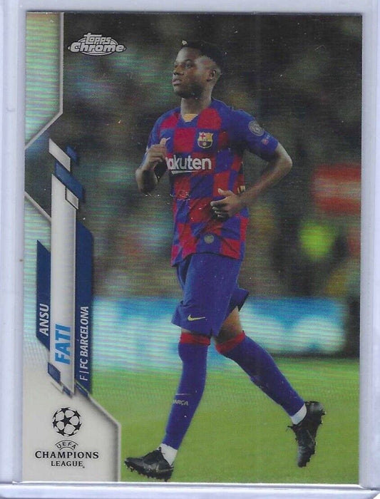 ANSU FATI 2019-20 TOPPS CHROME UEFA REFRACTOR ROOKIE REFRACTOR RC #45