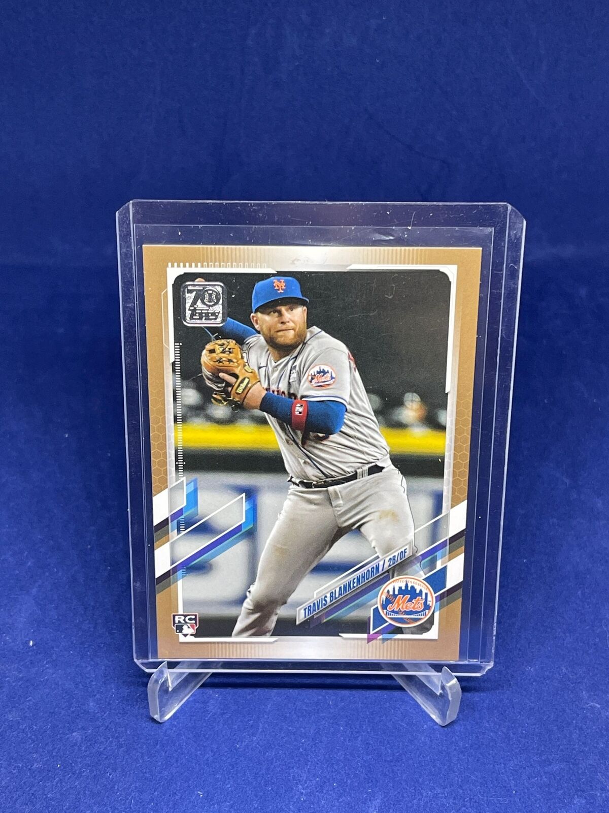 TRAVIS BLANKENHORN TOPPS 2021 UPDATE SERIES GOLD ROOKIE RC #D 97/2021