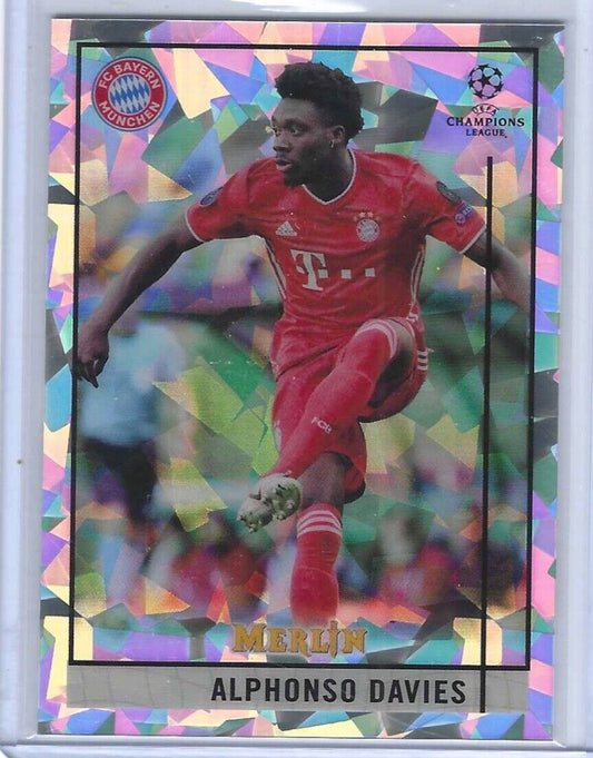 ALPHONSO DAVIES 2020-21 TOPPS MERLIN ATOMIC REFRACTOR #D 149/250