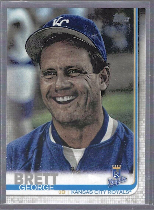 GEORGE BRETT 2019 TOPPS SERIES TWO SP PHOTO VARIATION #690