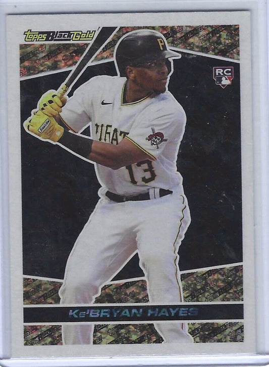 KE'BRYAN HAYES 2021 TOPPS BLACK GOLD BASE ROOKIE RC #BG-21