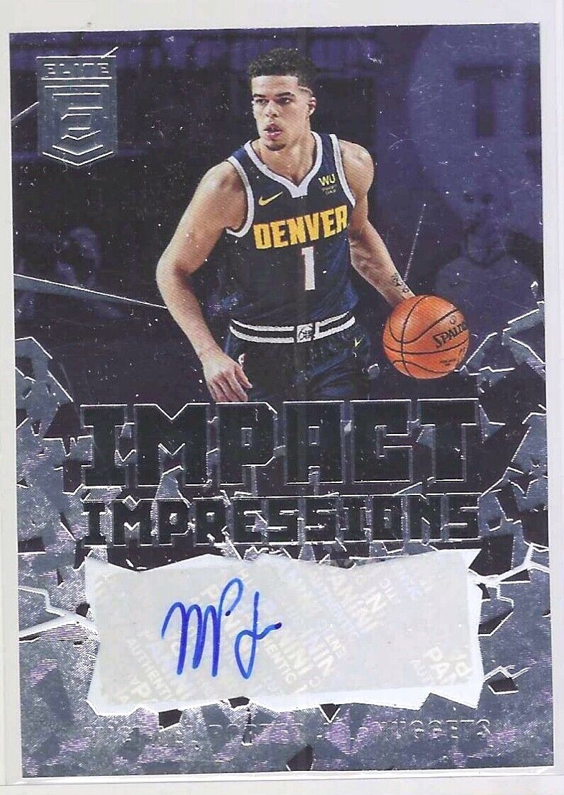 MICHAEL PORTER JR 2021 PANINI DONRUSS ELITE IMPACT IMPRESSIONS AUTO #II-MPJ