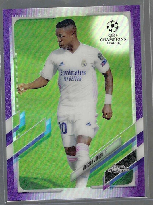 VINICIUS JUNIOR 2020-21 TOPPS CHROME PURPLE REFRACTOR #D 124/250