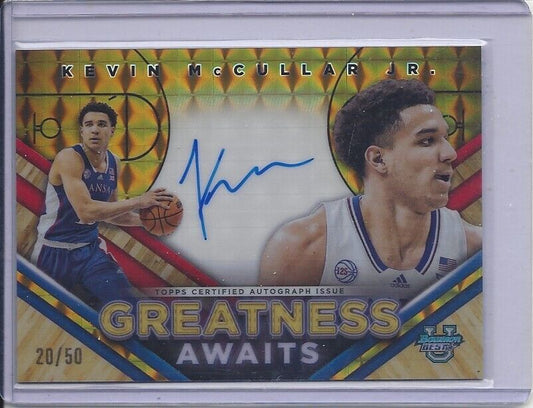 KEVIN MCCULLAR JR 2023 BOWMAN BEST GREATNESS GOLD GEOMETRIC REFRACTOR AUTO /50