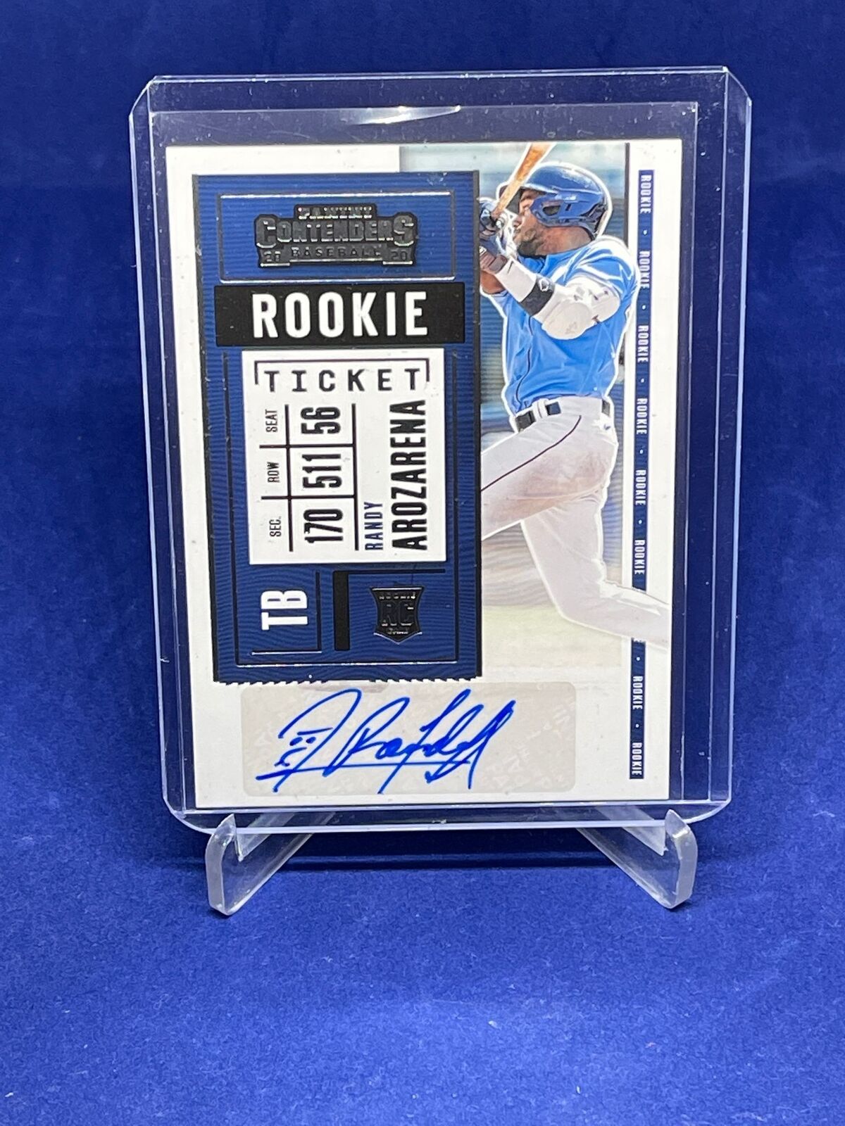 RANDY AROZARENA 2020 PANINI CONTENDERS ROOKIE TICKET AUTO RC #127