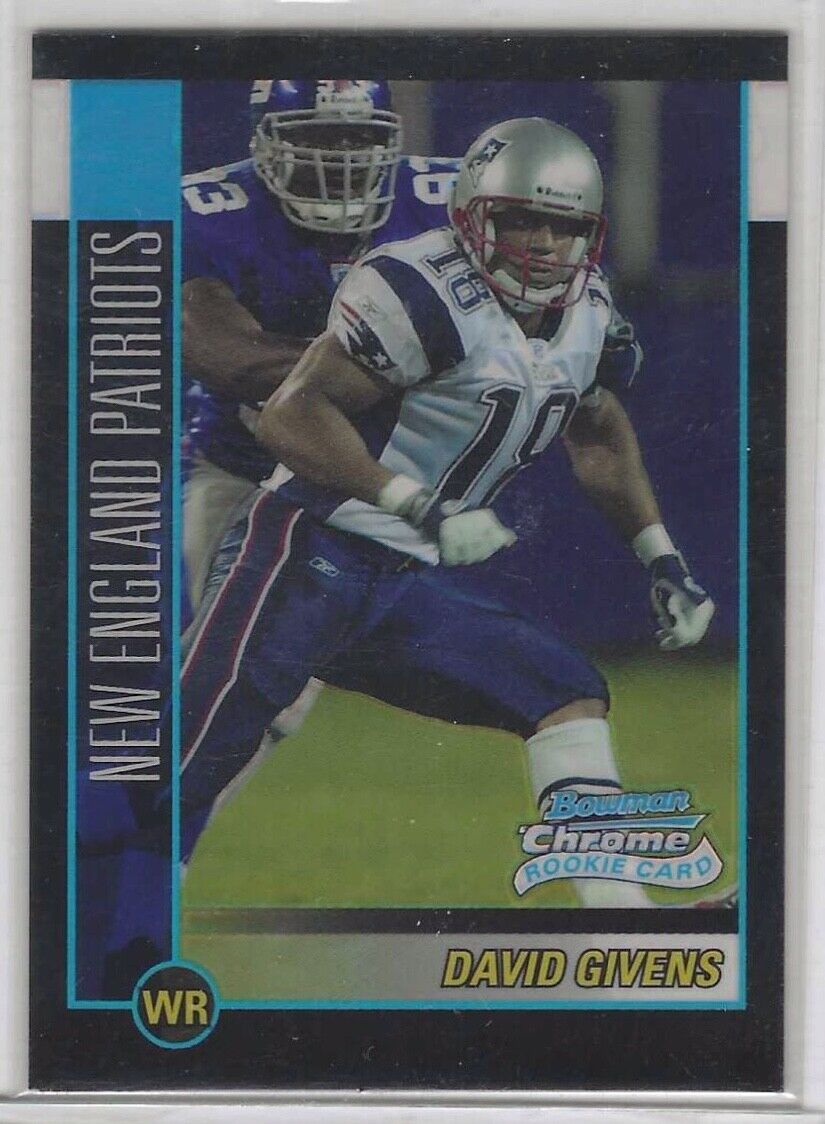 DAVID GIVENS 2002 TOPPS BOWMAN CHROME ROOKIE REFRACTOR RC #D 042/500