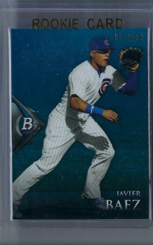 JAVIER BAEZ 2014 TOPPS PLATINUM BLUE REFRACTOR PROSPECT #D 113/199