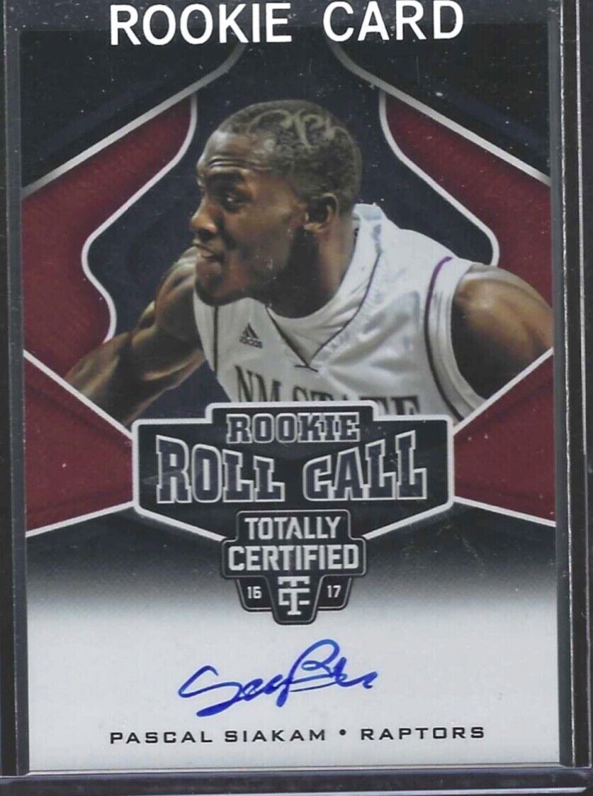 PASCAL SIAKAM 2016-17 PANINI TOTALLY CERTIFIED ROOKIE ROLL CALL AUTO RC #20