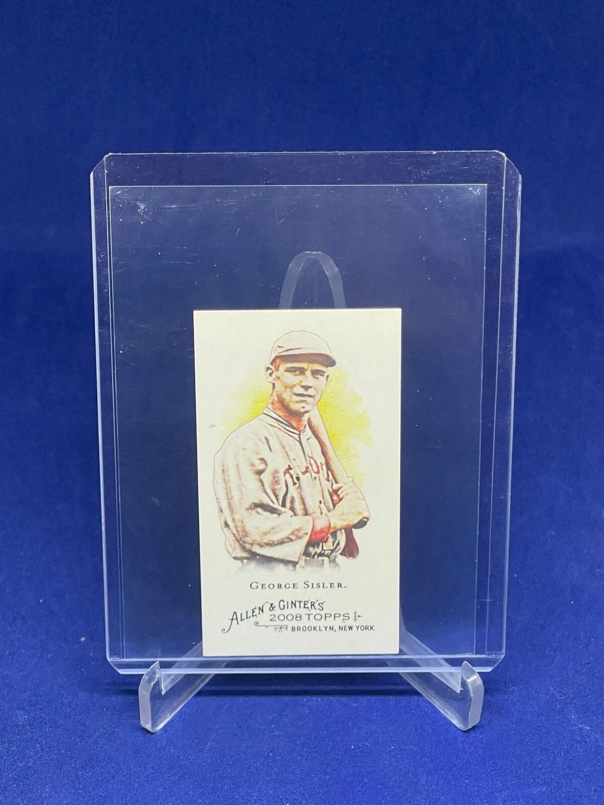 GEORGE SISLER 2008 TOPPS ALLEN AND GINTER SSP RIP CARD EXTENDED MINI #370