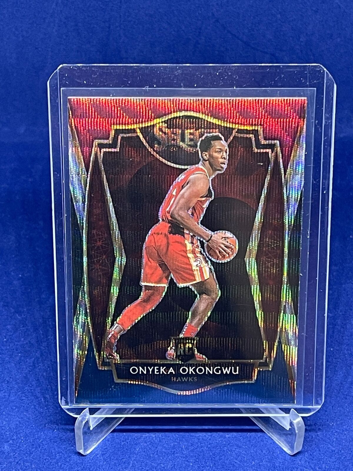 ONYEKA OKONGWU 2020-21 PANINI SELECT PREMIER LEVEL TRI COLOR PRIZM RC #186