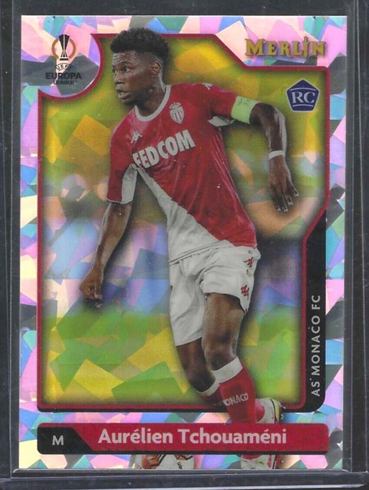 AURELIAN TCHOUAMENI 2021-22 TOPPS MERLIN ATOMIC ICE REFRACTOR RC #D 041/250
