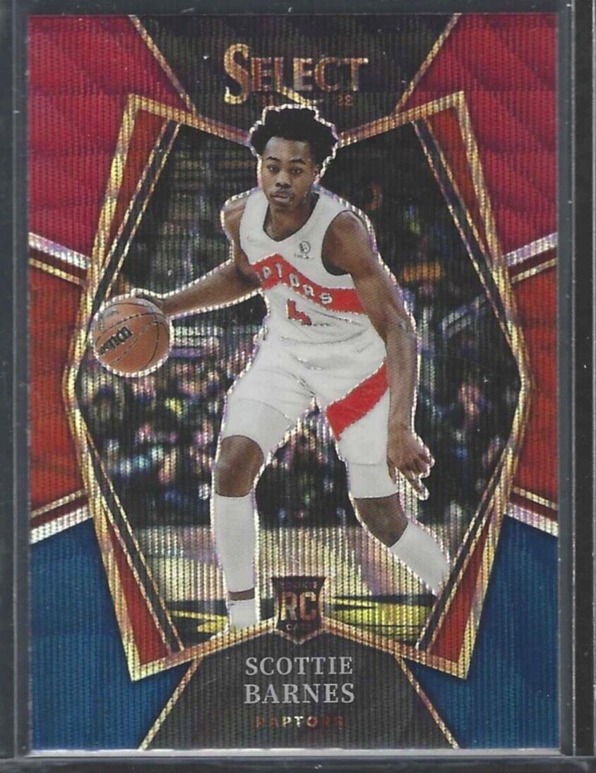 SCOTTIE BARNES 2021-22 PANINI SELECT PREMIER TRI COLOR PRIZM ROOKIE RC #111