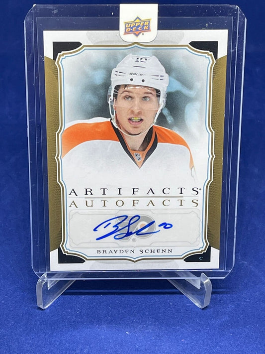 BRAYDEN SCHENN 2015-16 UD ARTIFACTS AUTOFACTS AUTO