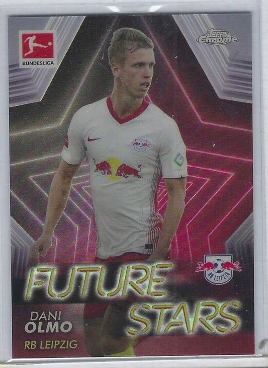 DANI OLMO 2020-21 TOPPS CHROME BUNDESLIGA FUTURE STARS REFRACTOR RC #FS-DO