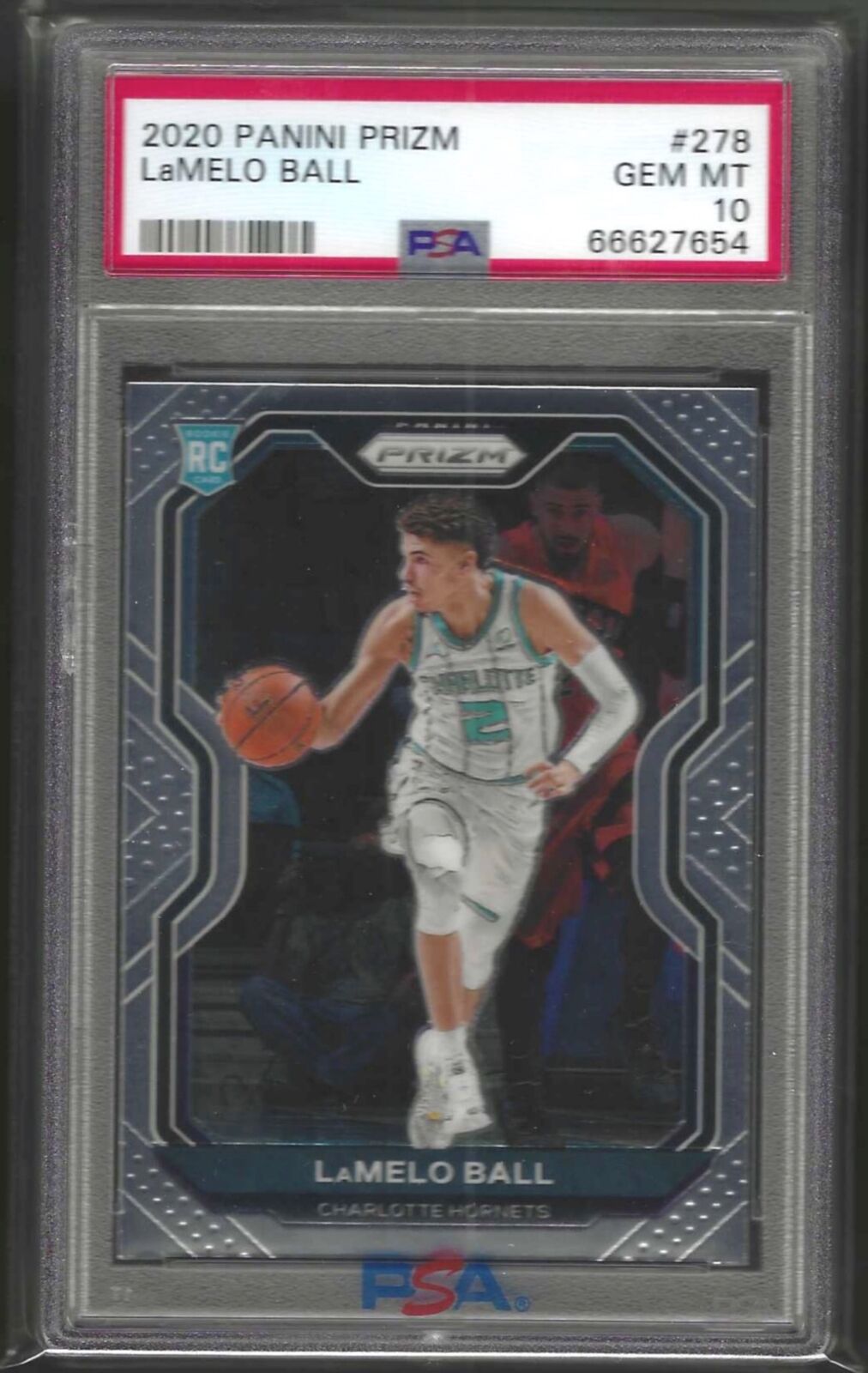 LAMELO BALL 2020-21 PANINI PRIZM ROOKIE RC #278 PSA 10 GEM MINT