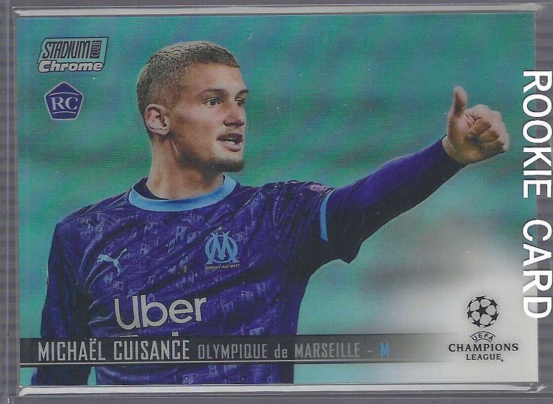 MICHAEL CUISANCE 2020-21 TOPPS STADIUM CLUB CHROME AQUA REFRACTOR RC #D 170/199
