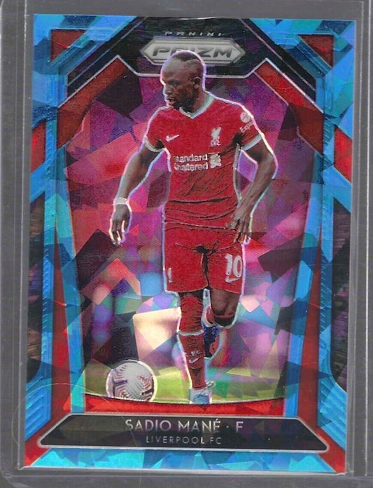 SADIO MANE 2020-21 PANINI PRIZM BLUE CRACKED ICE PRIZM #D 34/75