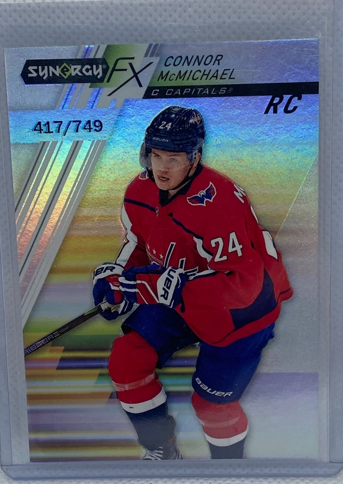 CONNOR MCMICHAEL 2020-21 UPPER DECK SYNERGY FX RC #D 417/749