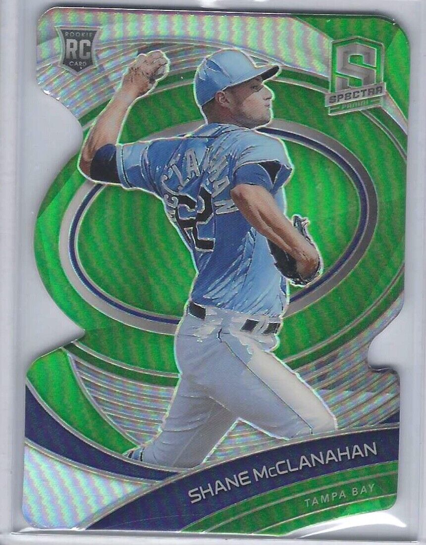 SHANE MCCLANAHAN 2021 PANINI SPECTRA GREEN PRIZM DIE CUT RC #D 24/25