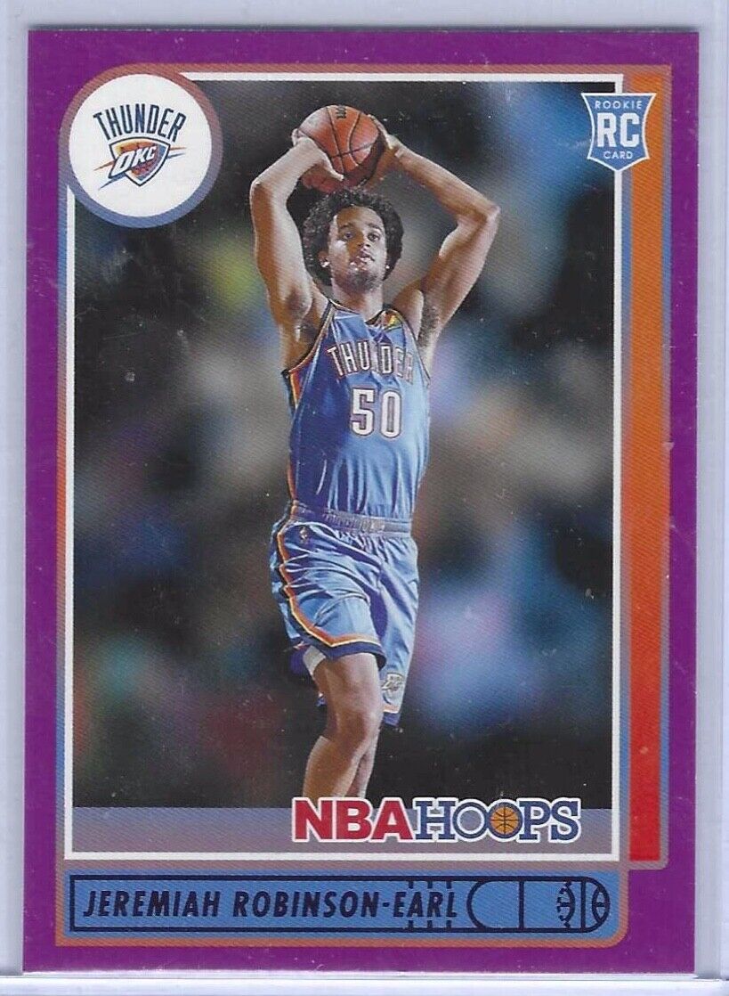 JEREMIAH ROBINSON-EARL 2021-22 NBA HOOPS PURPLE SP ROOKIE RC #225