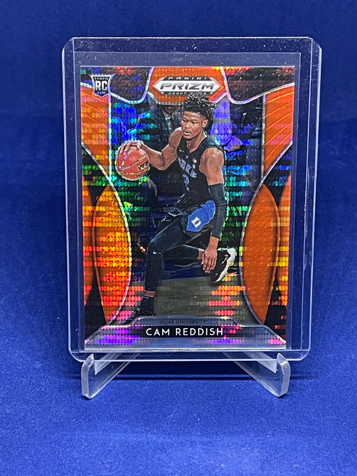 CAM REDDISH 2019 PANINI PRIZM DRAFT PICKS ORANGE PULSAR PRIZM ROOKIE RC #D 15/25