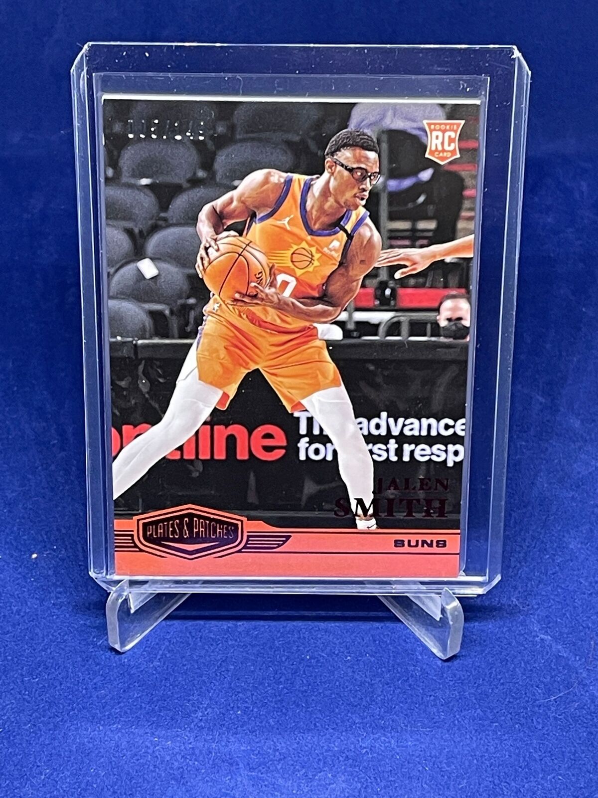 JALEN SMITH 2020-21 PANINI CHRONICLES PLATES AND PATCHES RED ROOKIE RC #D /149