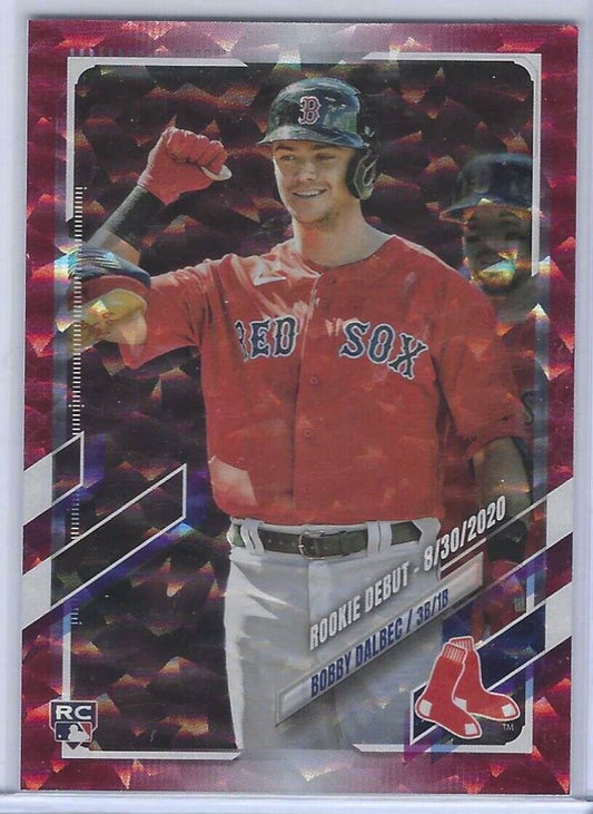 BOBBY DALBEC 2021 TOPPS UPDATE SERIES DEBUT RED ICE RC #D 024/199