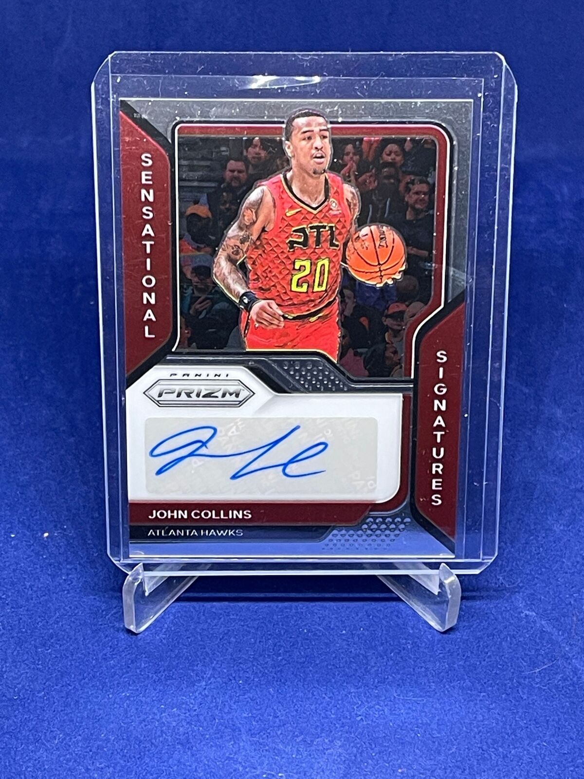 JOHN COLLINS 2020-21 PANINI PRIZM SENSATIONAL SIGNATURES AUTO
