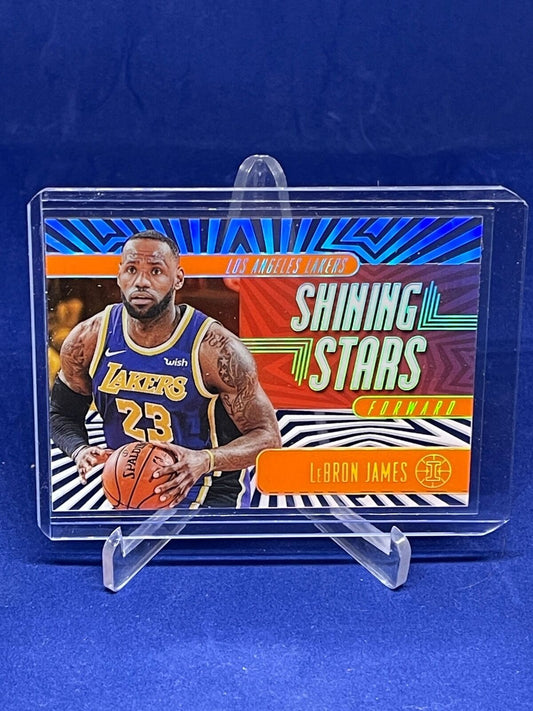 LEBRON JAMES 2019-20 PANINI ILLUSIONS SHINING STARS ACETATE ORANGE #5