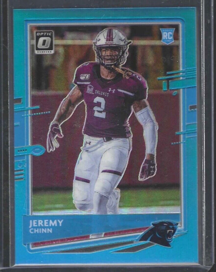 JEREMY CHINN 2020 PANINI DONRUSS OPTIC BLUE HOLO PRIZM ROOKIE RC #D 232/299