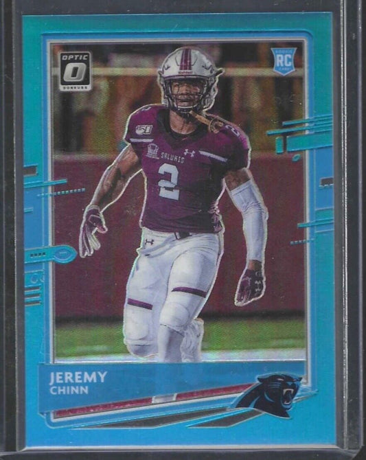 JEREMY CHINN 2020 PANINI DONRUSS OPTIC BLUE HOLO PRIZM ROOKIE RC #D 232/299