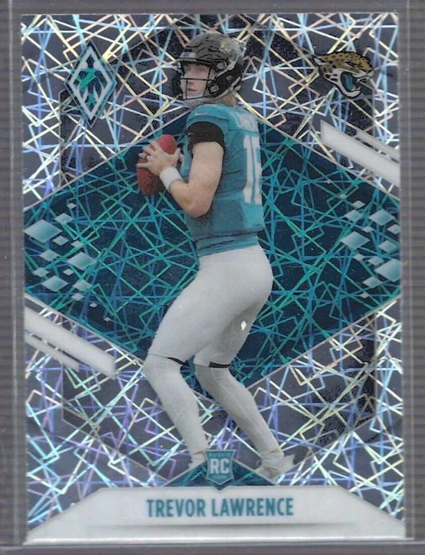 TREVOR LAWRENCE 2021 PANINI PHOENIX SILVER LAZER PRIZM ROOKIE RC #101