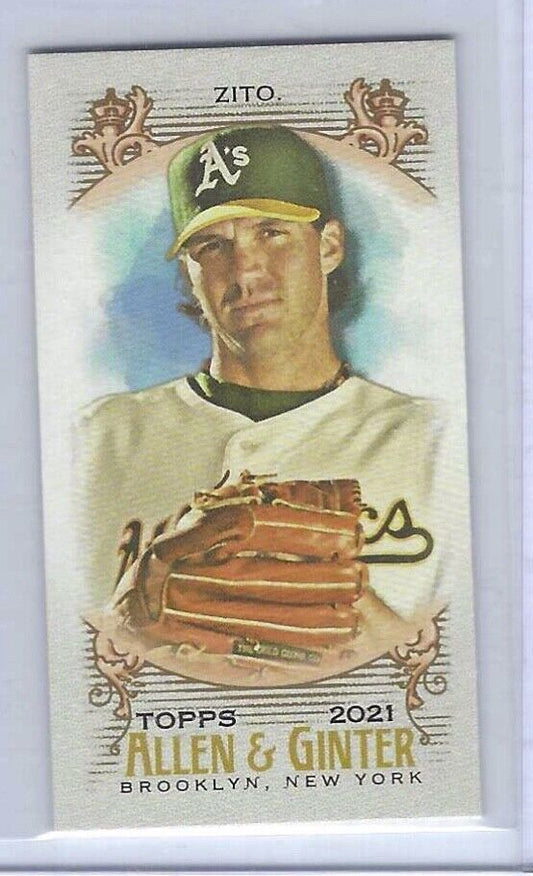 BARRY ZITO 2021 TOPPS ALLEN AND GINTER NO NUMBER SSP MINI /50