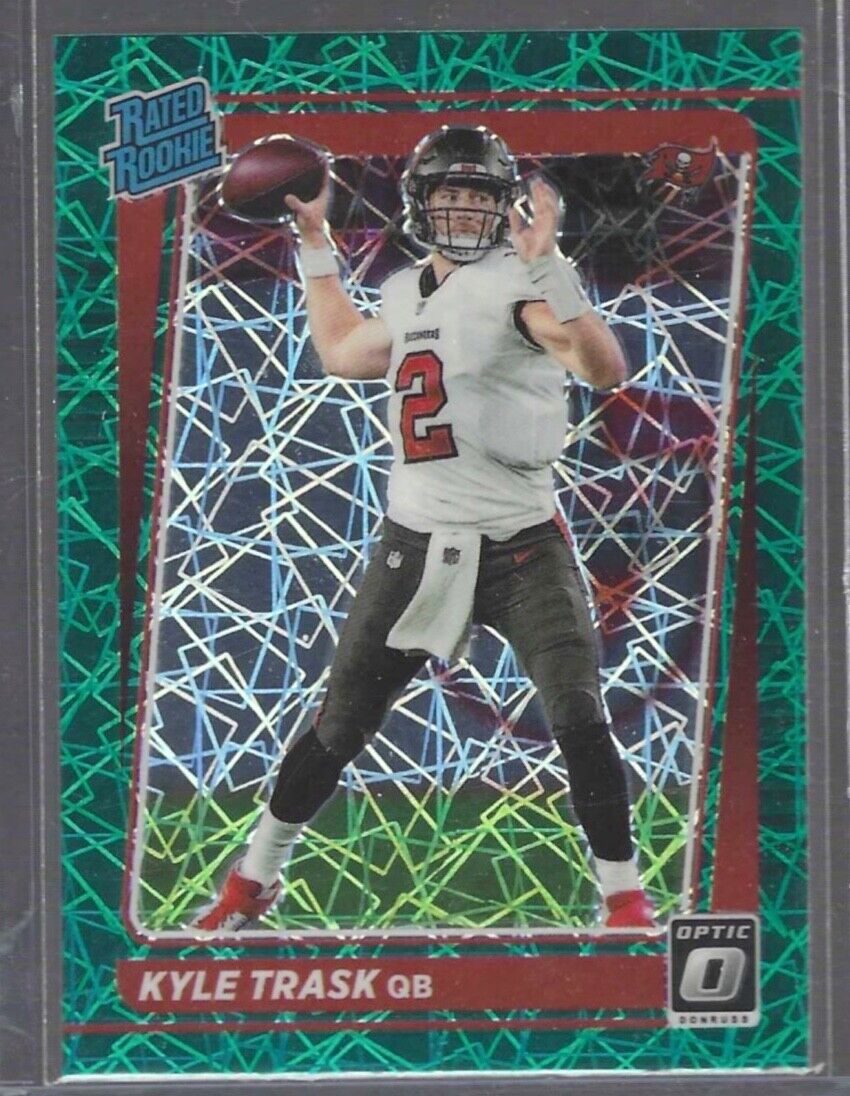 KYLE TRASK 2021 PANINI DONRUSS OPTIC GREEN VELOCITY HOLO RATED ROOKIE RC #209