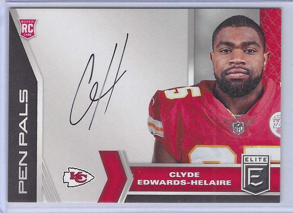 CLYDE EDWARDS-HELAIRE 2020 PANINI DONRUSS ELITE PEN PALS ROOKIE AUTO RC #PP5