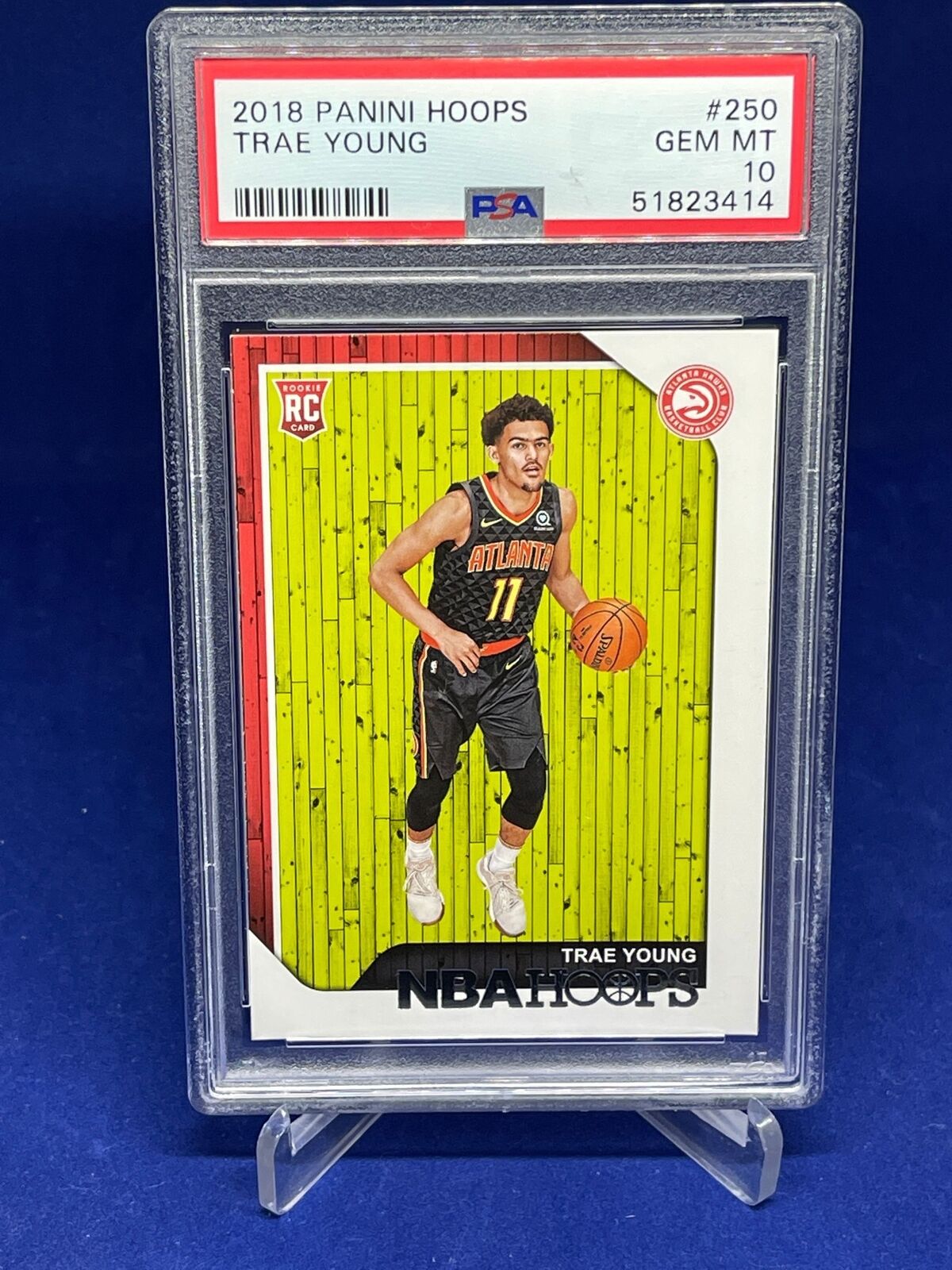 TRAE YOUNG 2018-19 PANINI NBA HOOPS ROOKIE RC #250 PSA 10 GEM MINT