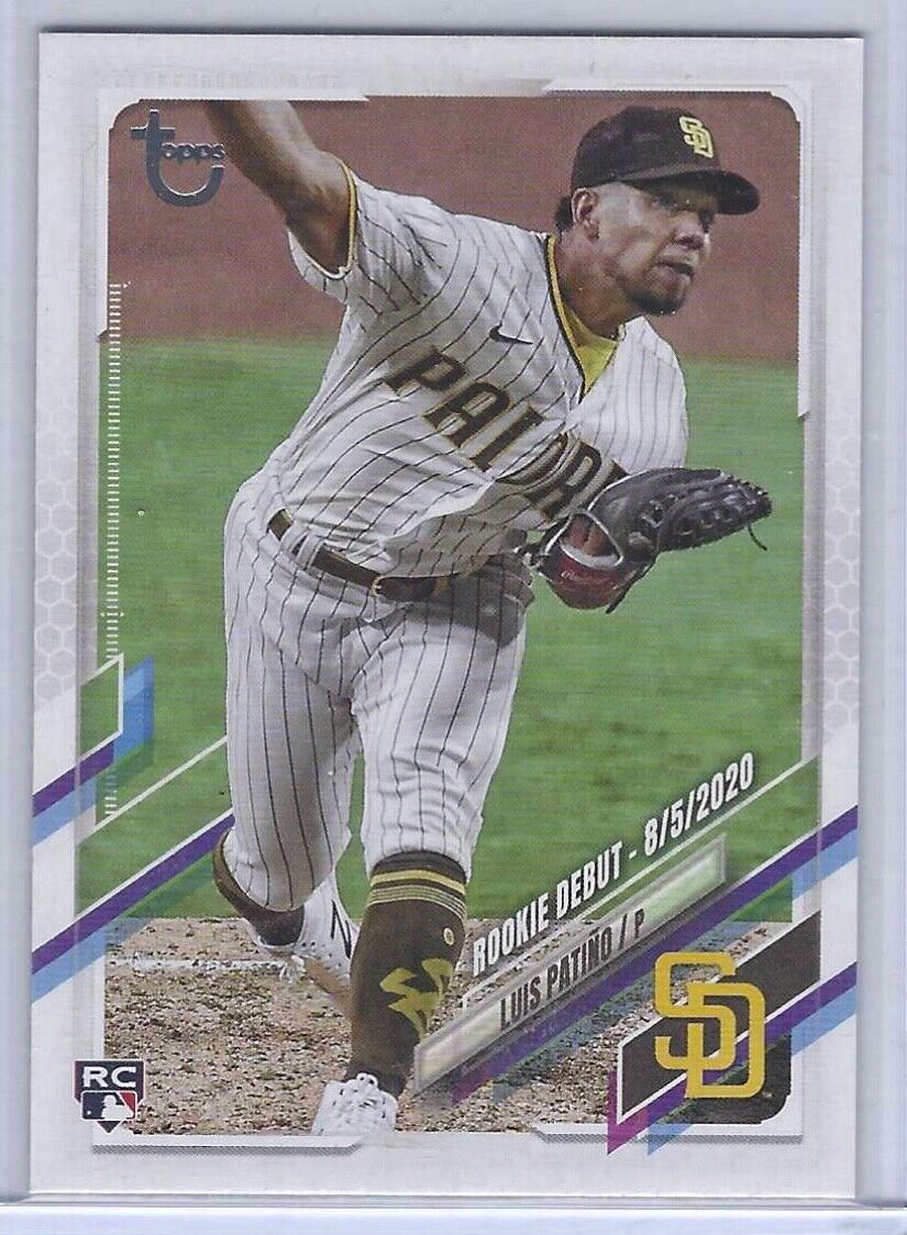 LUIS PATINO 2021 TOPPS UPDATE SERIES VINTAGE STOCK ROOKIE DEBUT RC #D 68/99