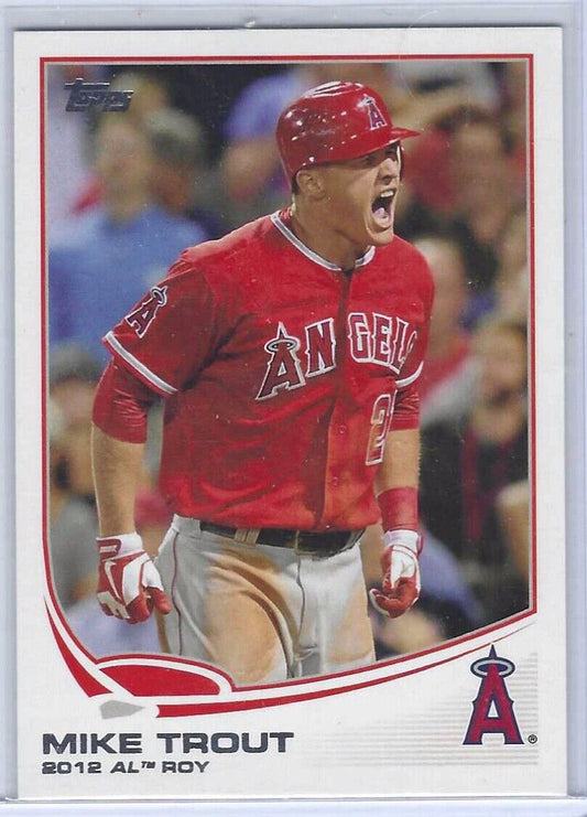 MIKE TROUT 2013 TOPPS 2012 AL ROY INSERT BASE #338