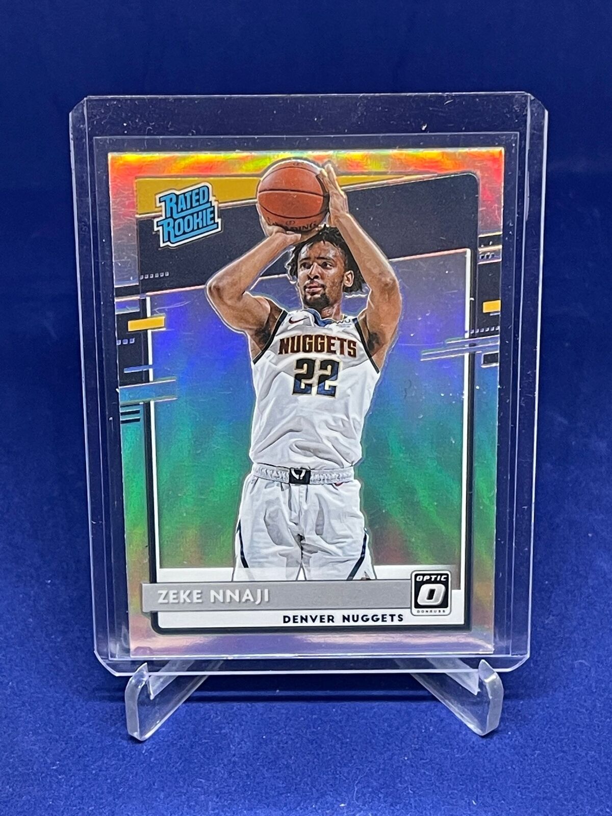 ZEKE NNAJI 2020-21 PANINI DONRUSS OPTIC RATED ROOKIE HOLO PRIZM RC #172