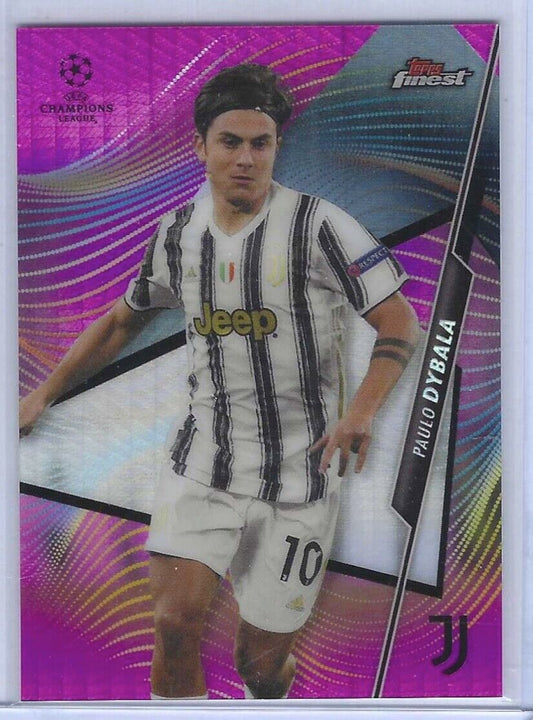 PAULO DYBALA 2020-21 TOPPS FINEST PINK REFRACTOR #D 086/125