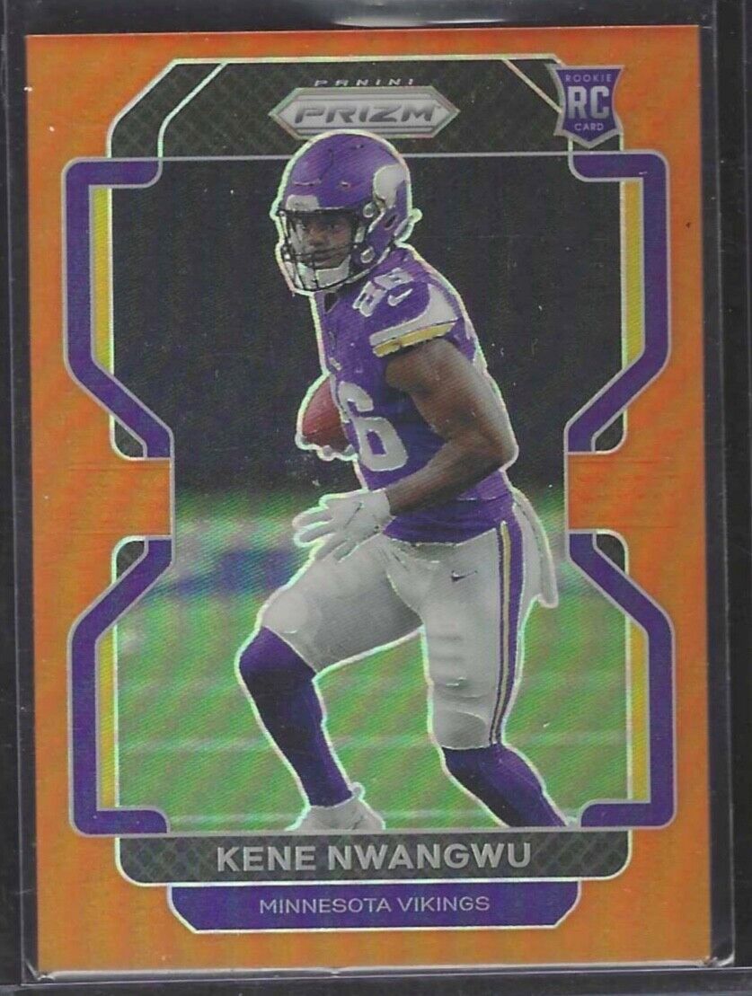 KENE NWANGWU 2021 PANINI PRIZM ORANGE PRIZM ROOKIE RC #D 037/249