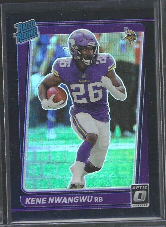 KENE NWANGWU 2021 PANINI DONRUSS OPTIC BLACK PANDORA PRIZM ROOKIE RC #D 15/25