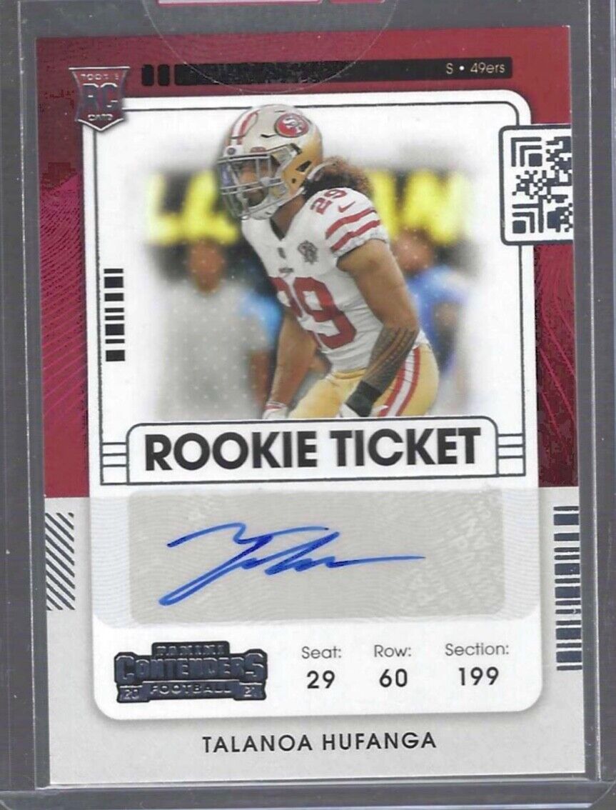 TALANOA HUFANGA 2021 PANINI CONTENDERS ROOKIE TICKET AUTO RC #225