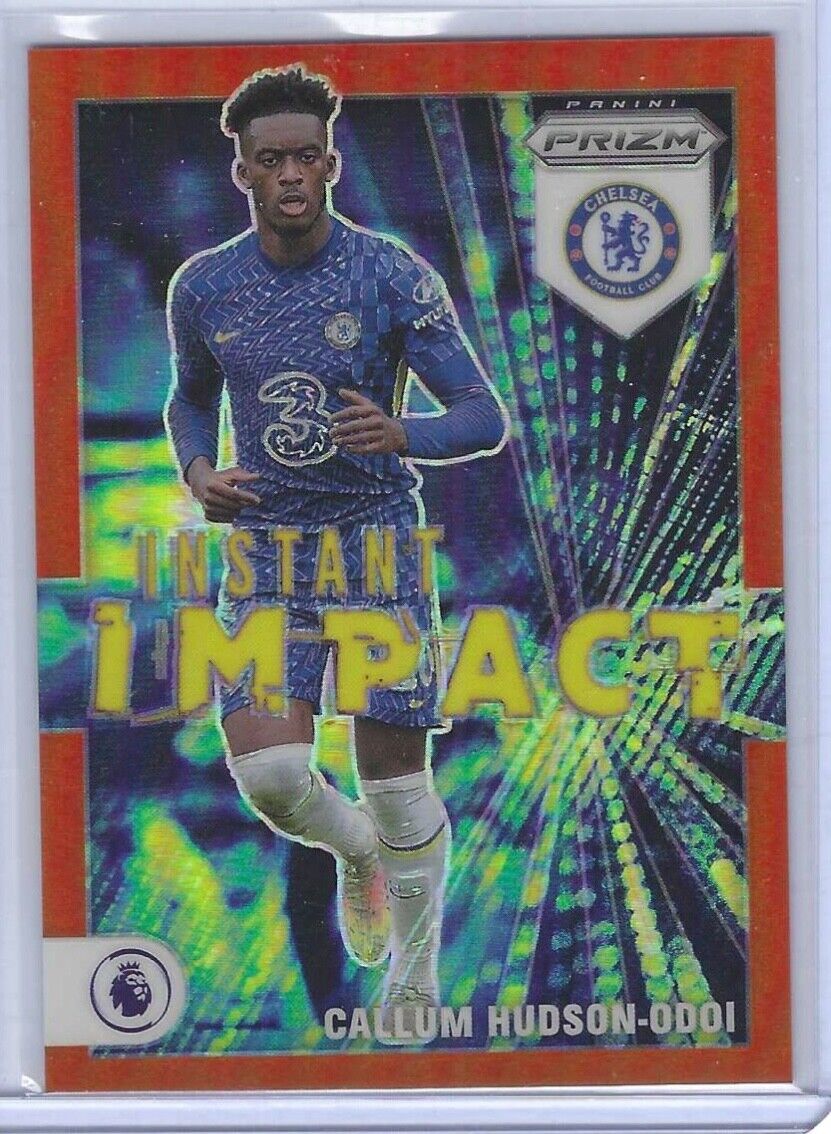 CALLUM HUDSON-ODOI 2021-22 PANINI PRIZM EPL ORANGE PRIZM INSTANT IMPACT #D 24/25