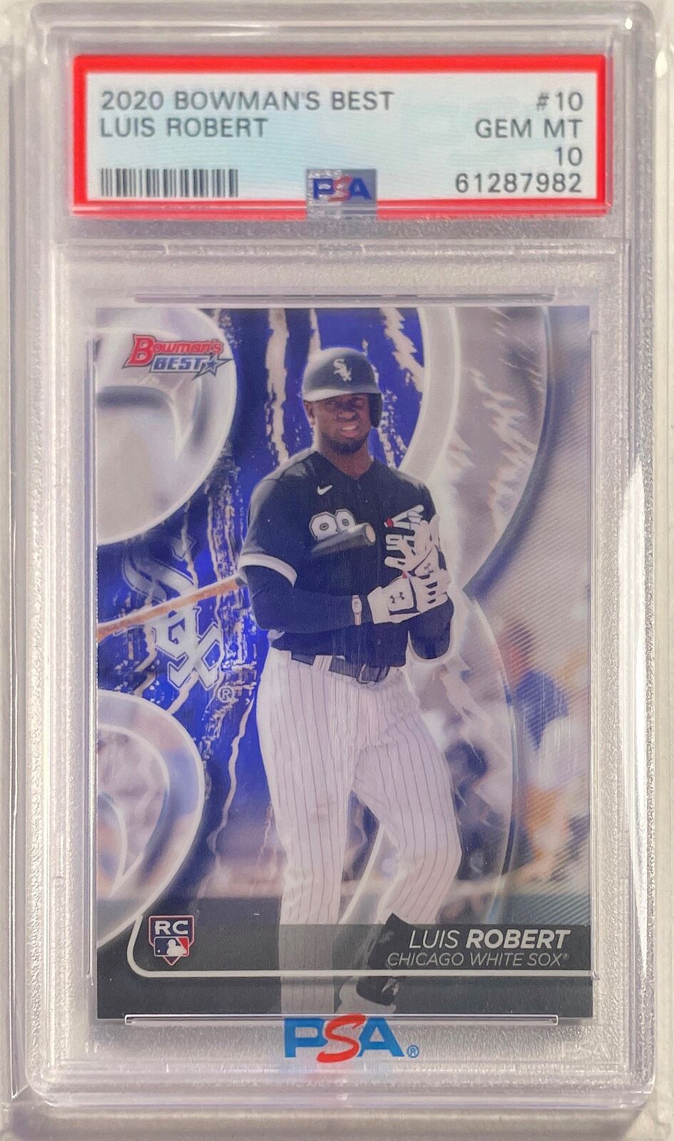 LUIS ROBERT 2020 BOWMAN'S BEST ROOKIE RC #10 PSA 10 GEM MINT