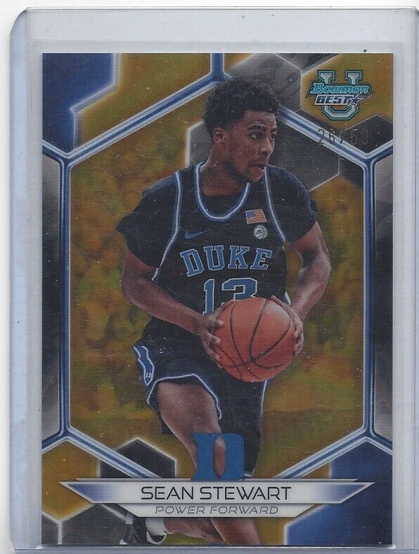 SEAN STEWART 2023 BOWMANS BEST GOLD DUKE REFRACTOR #D 34/50