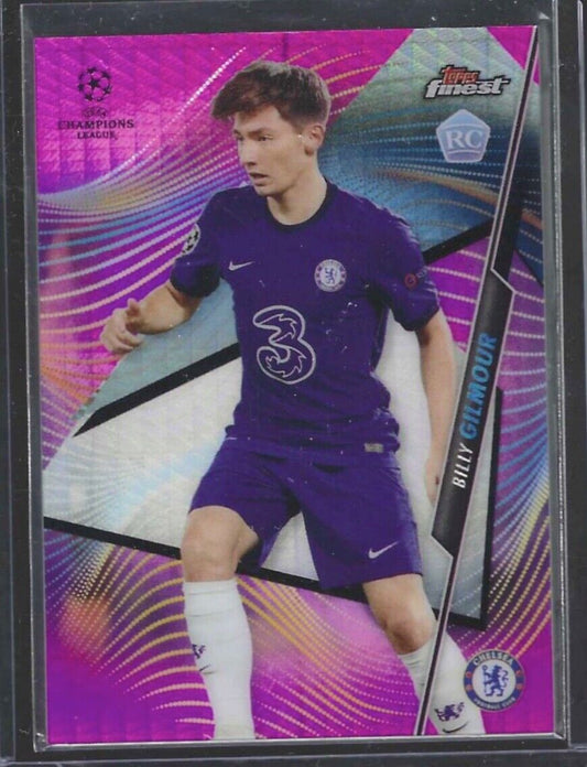BILLY GILMOUR 2020-21 TOPPS FINEST PINK HYPER REFRACTOR ROOKIE RC #D 066/125